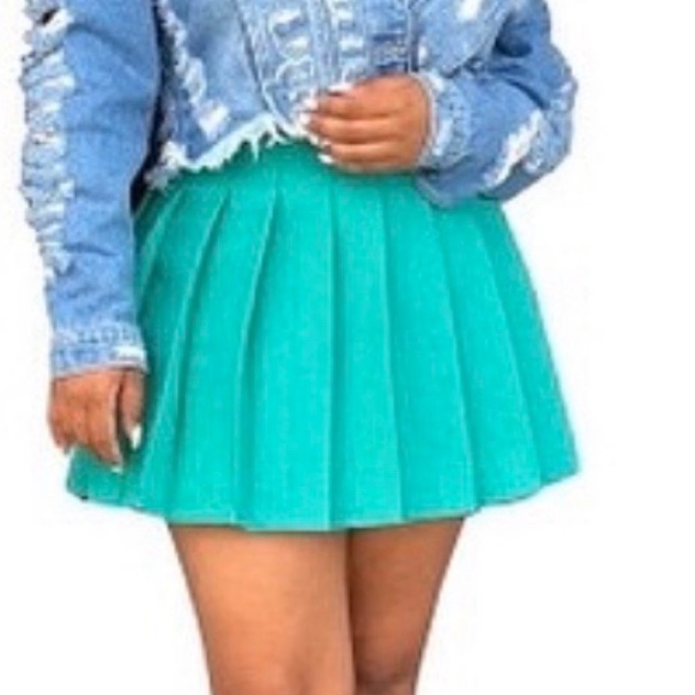 Mint Pleated Skirt☘️